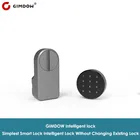Дверной замок GIMDOW для Tuya, безопасный смарт-пароль, Электрический цифровой шкафчик для гостиниц и квартир, совместимый с Bluetooth, смарт-замок для шлюза