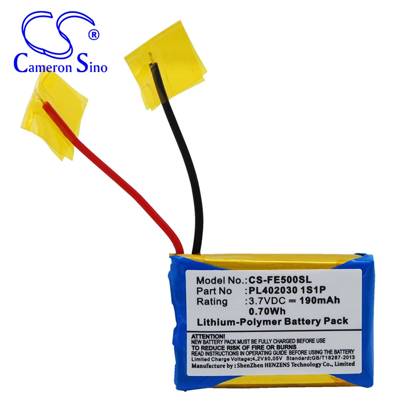 

Cameron Sino 190mAh Battery for Fiio E3, E5, E6 , PL402030 1S1P