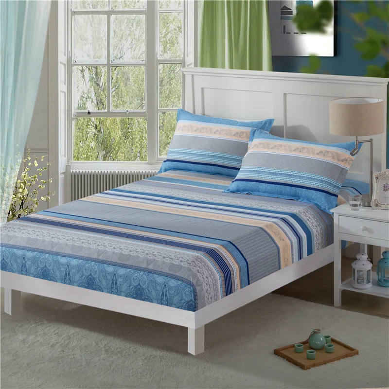 100% хлопок высокое качество Лучшая печатная простыня защитный чехол для матраса с