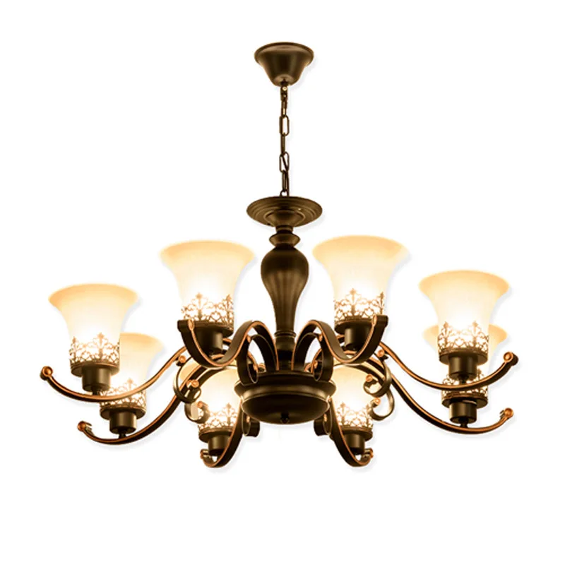 Американская Загородная лампа для гостиной столовой спальни железная Ретро