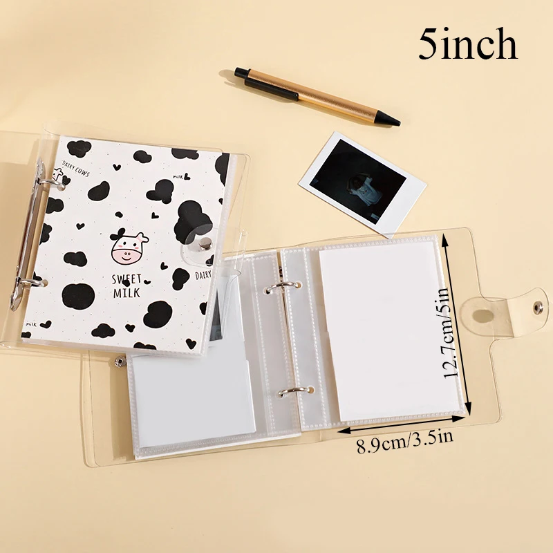 

1pcs 3/5inch Cute Cartoon Transparent Photo Album Breathable Storage Album for show Creativity Glitter Photos Album Wholesale