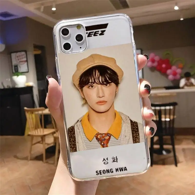 

ATEEZ fashion kpop cool Phone Case Transparent soft For iphone 5 5s 5c se 6 6s 7 8 11 12 plus mini x xs xr pro max