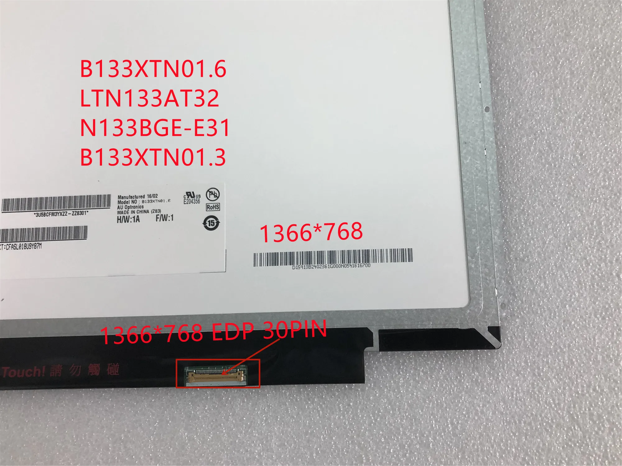 B133XTN01.6 B133XTN01.3 N133BGE-E31 N133BGE-EAB 13 3 &quotтонкий 1366*768 EDP 30-контактный ЖК-экран для ноутбука