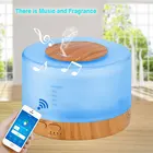 Красочный Светодиодный увлажнитель воздуха, креативный распылитель эфирных масел под дерево, домашний очиститель воздуха, аромадиффузор, Bluetooth-динамик