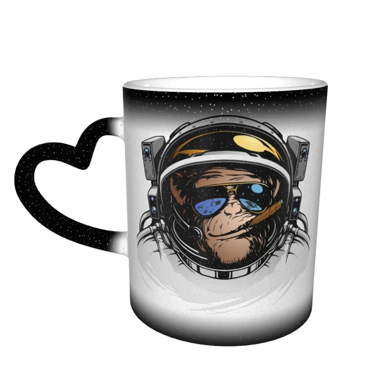 

Monkey Mug Stylish Pottery Mug Hot Chocolate Color Changing Creative Cups