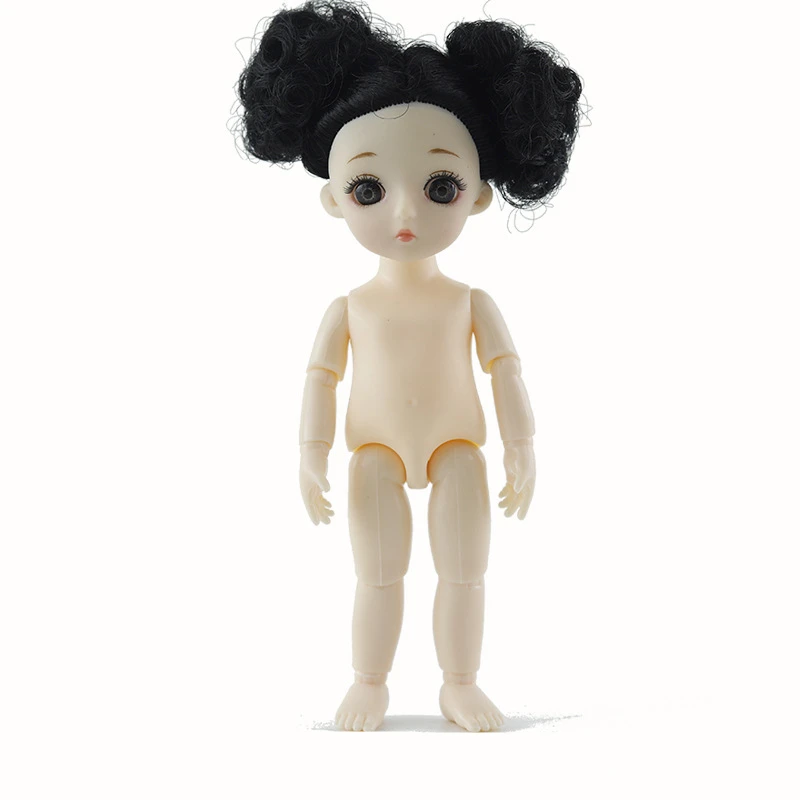 13 BJD SD кукла подвижная соединенная ребенок с 3D глазами кудри прямые волосы Голые