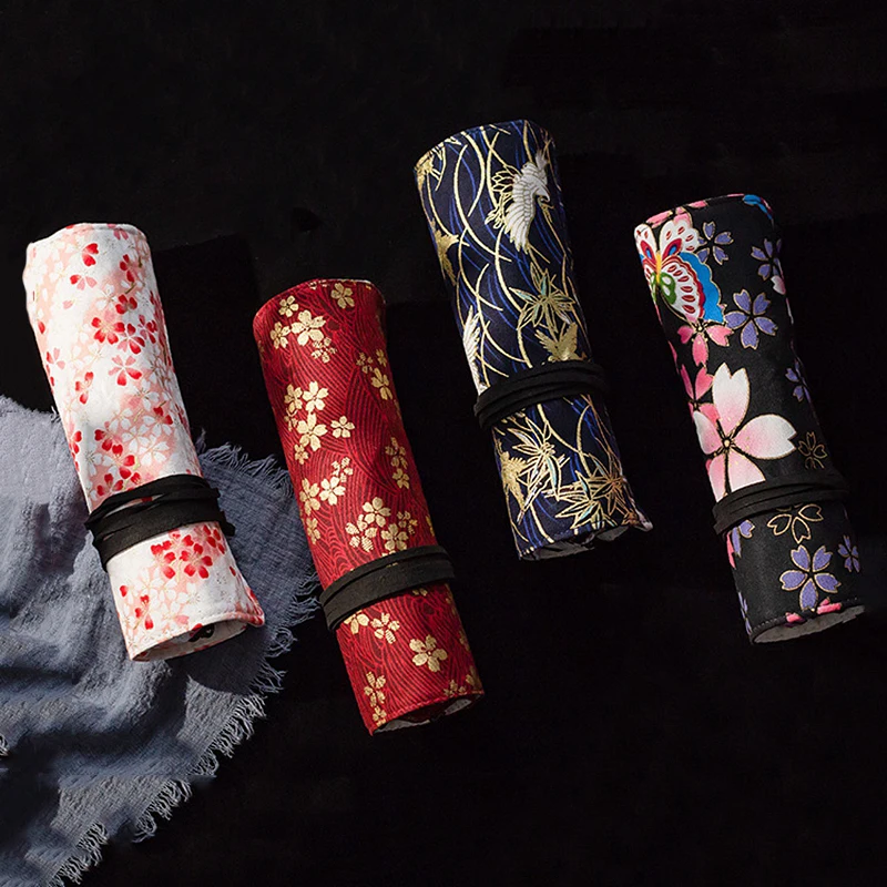 Холщовая обмотка рулон искусственная кожа чехол держатель для хранения товары