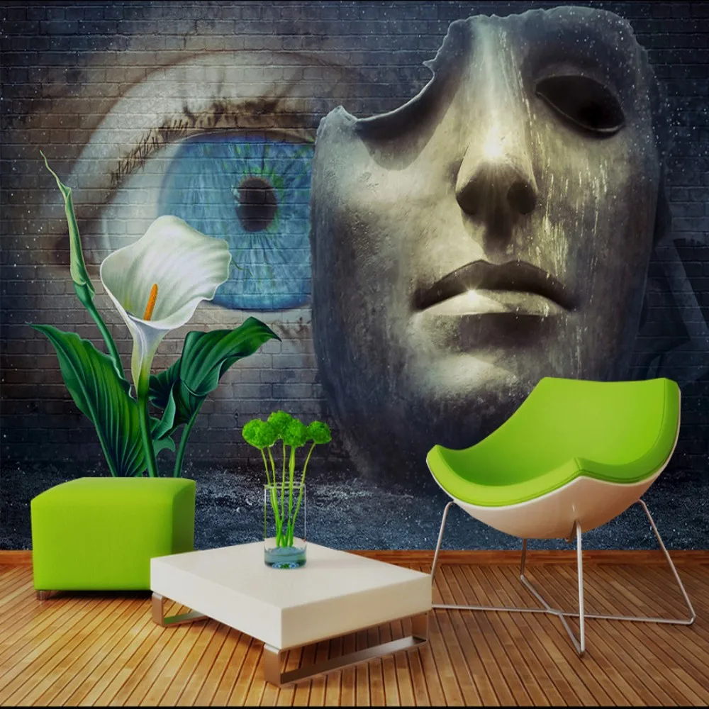 Прямая поставка пользовательская 3d роспись абстрактное искусство фоновые обои