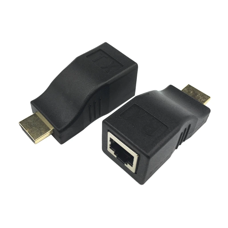 45BD RJ45 Coupler Ethernet Lan Extension Connector 4K HDMI-compatible Cat6 Cat5e Female to Female(1 Pair) | Компьютеры и офис