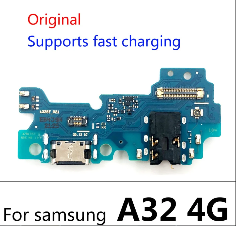 100original for samsung a32 4g 5g usb charging port board mobile phone flex cable replacement parts charger sm a326 free global shipping