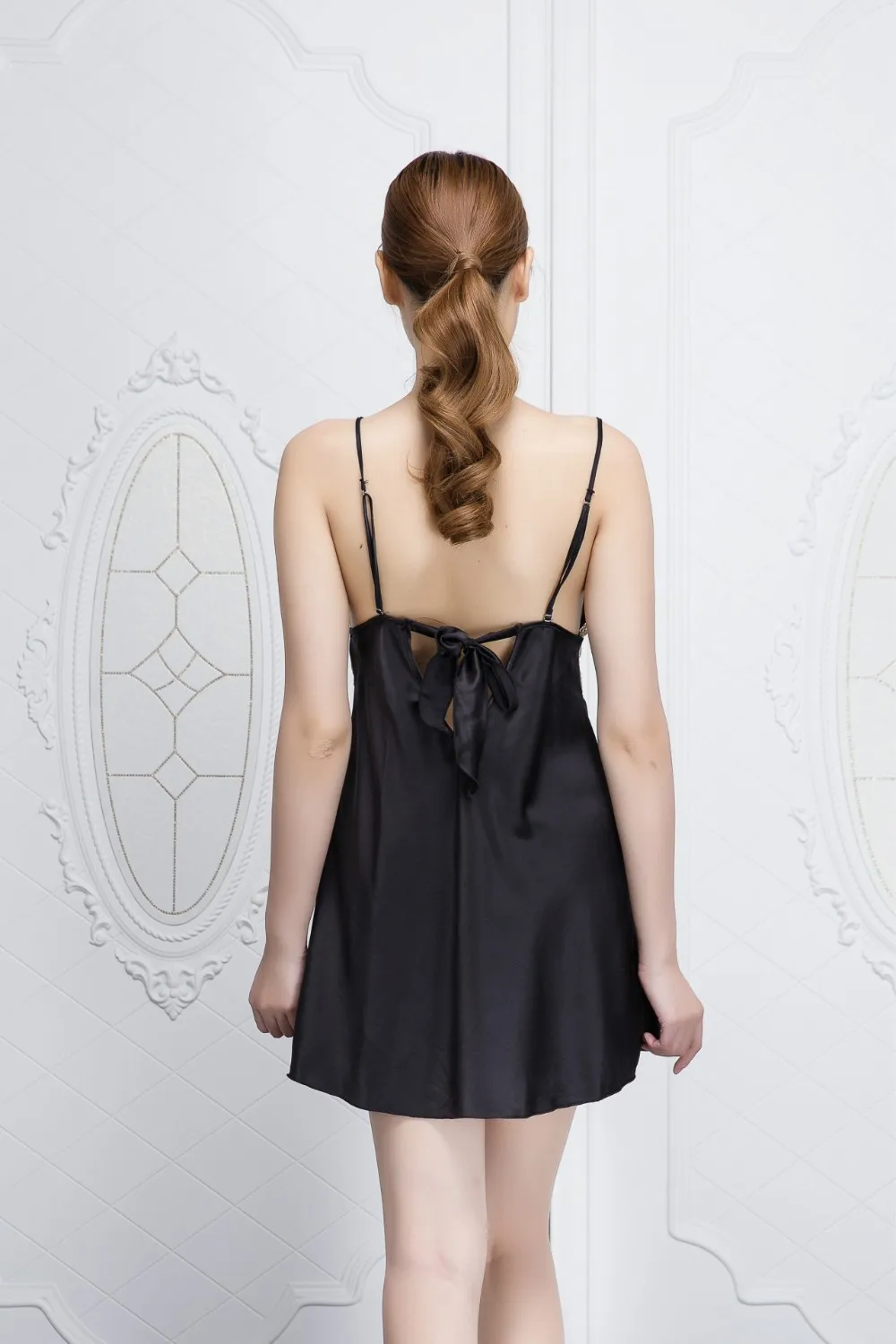 

women's Nightgowns Plus Size M L Fashion Lace Satin Nightwear For Girls High Quality Sexy Mini Sleepwear Sleeveless Nightdress