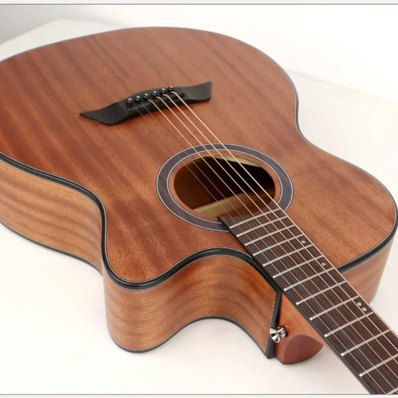 Гитара акустическая электрическая все Сапеле ель стальная струна 40 дюймов ABody