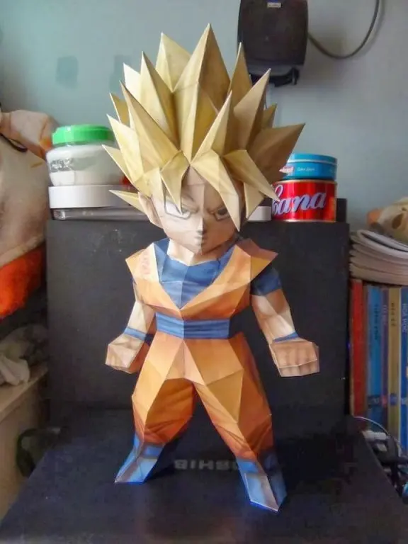 3D бумажная модель DIY Son Gohan Saiya Q-version | Игрушки и хобби
