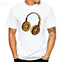 doughnut dj t shirt with mens headphones disco vinyl shirt jungle drum and bass hip hop rock neutral cool
