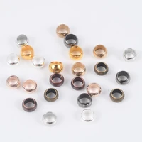 200 500pcslot copper ball crimp end beads dia 1 5 2 2 5 3 4mm stopper spacer beads for diy jewelry making findings supplies
