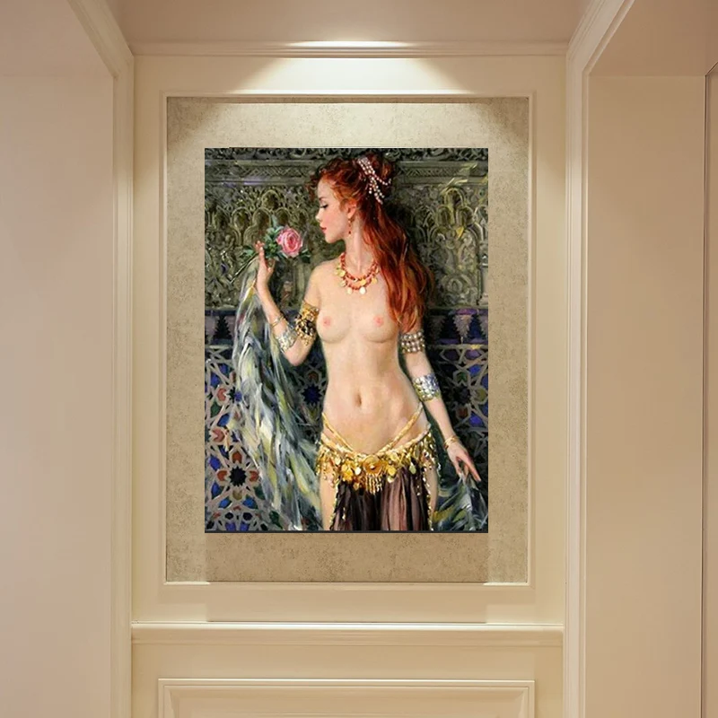 Diy Цифровая живопись в скандинавском стиле Реалистичная обнаженная женская