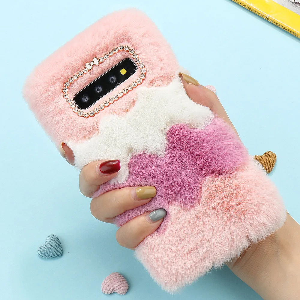 LAPOPNUT мороженое искусственный мех силиконовый чехол теплый зимний для Samsung Galaxy S20