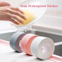 3 2mx22mm stickers sealing strip kitchen bathroom mildew proof waterproof mothproof pvc tape moisture proof sink toilet corner