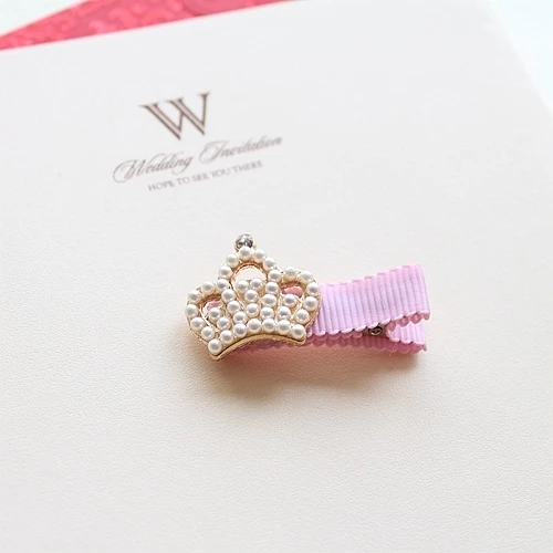 Заколки для волос с жемчугом Creati Crown Детские аксессуары бантом заколки принцессы