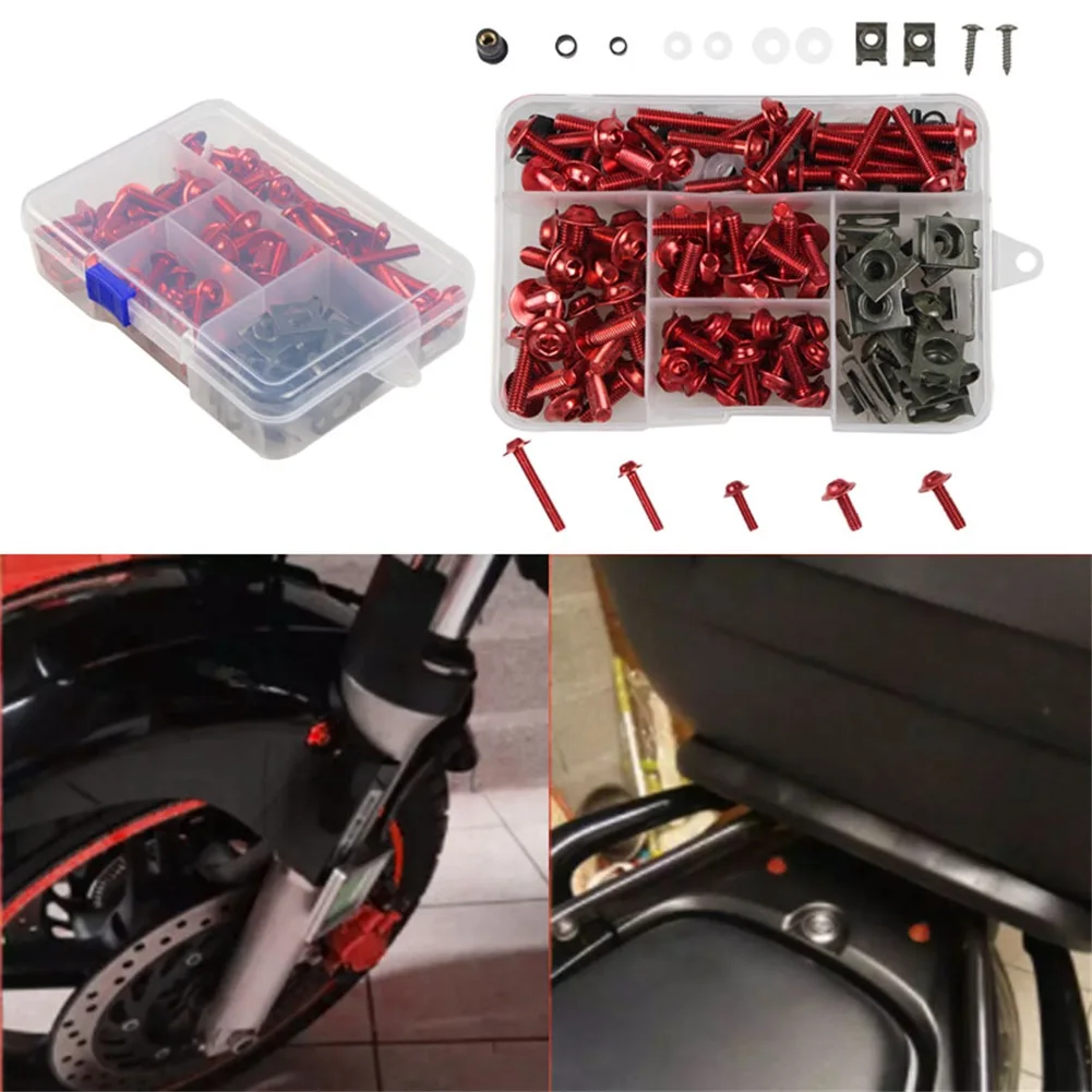 

177PCS/set Motorcycle Windshield Body Fairing Bolts Screws For Honda Yamaha Kawasaki Suzuki Aprilia Ducati MV Agusta