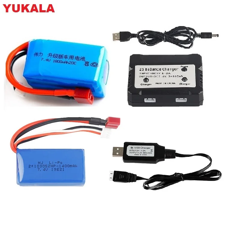 Wltoys A959 b A969 A979 K929 B RC автомобиль запасные части 7 4 V 1400mah/1800mah литий полимерный