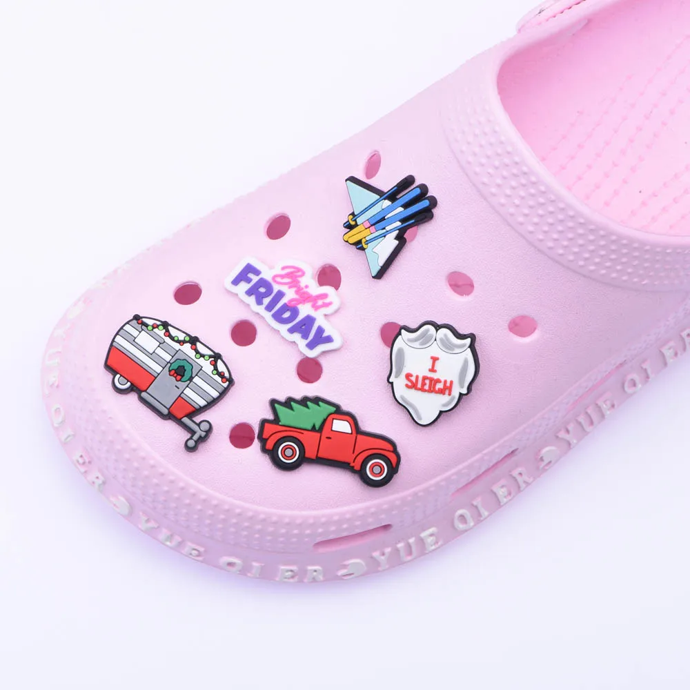 Симпатичные аксессуары подвески для обуви из ПВХ животные шар автомобиль