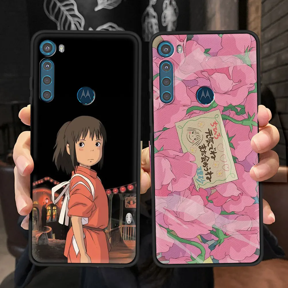 case for motorola moto g9 play g8 power lite one fusion plus hyper g30 g10 soft g stylus phone coque fundas anime spirited away free global shipping