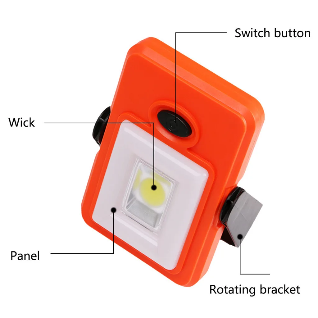 

LED Lampara Flashlight Work Light Magnetic Battery Inspection Under Cabinet Closet Luz De Emergencia V 16