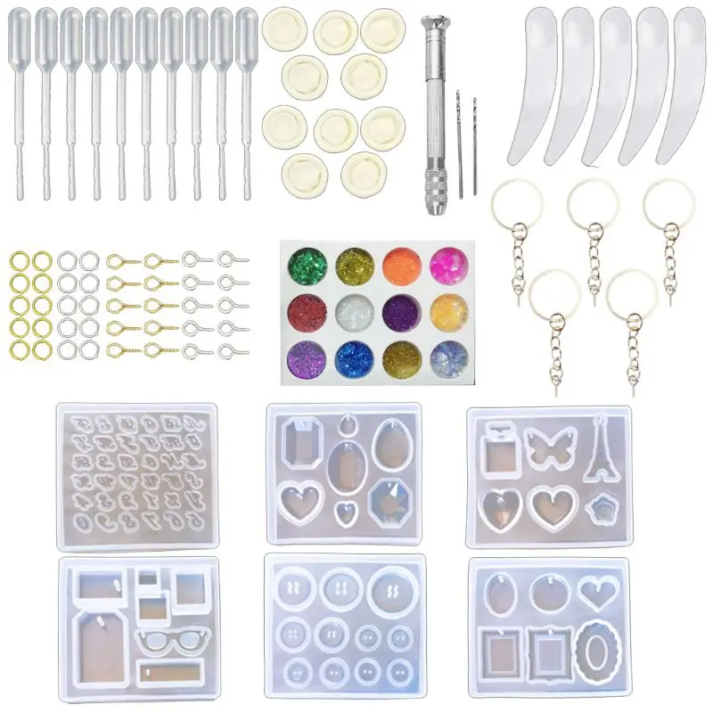 

Transparent Silicone Mold Pendant DIY Epoxy Mould for Jewelry Crafts Making