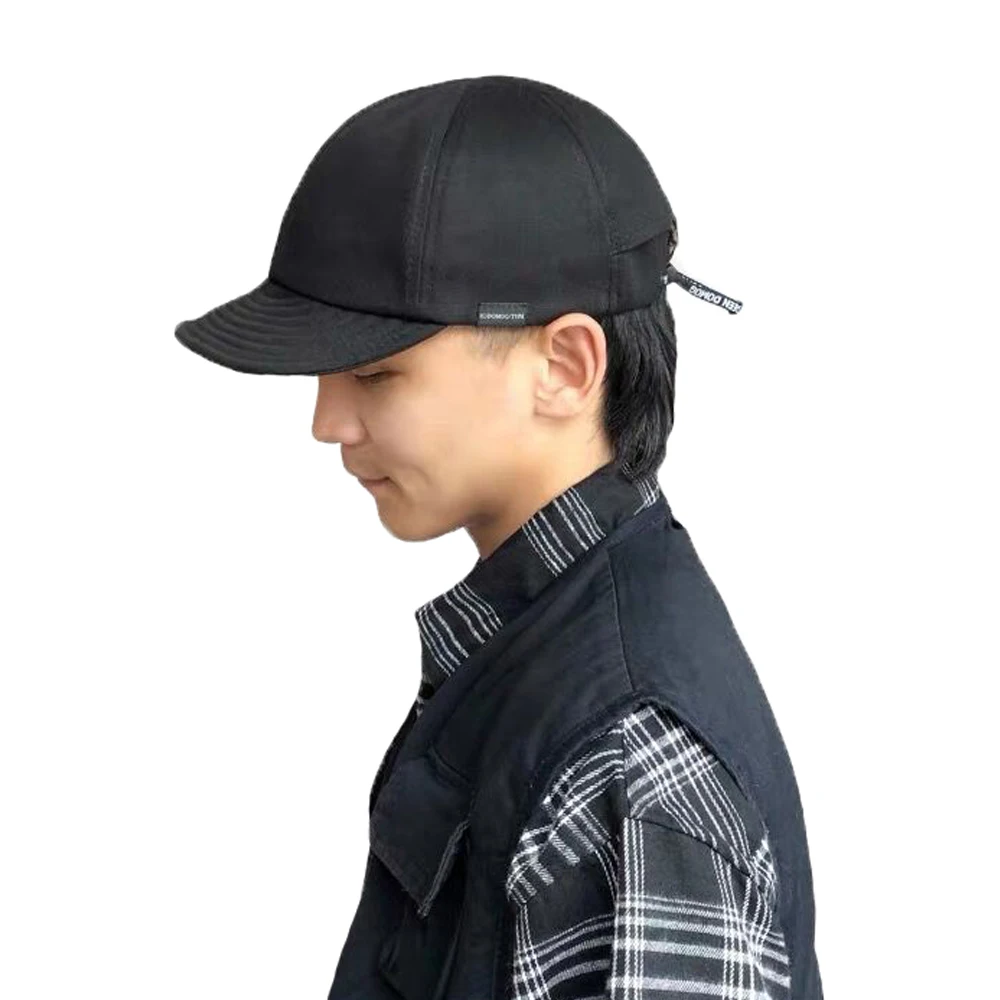 

Clape Soft Baseball Caps Fitted Sun Hat Snapback Short Brim Hat Youth Fashion Hip Hop Drawstring Peaked Cap Summer Golf Visior