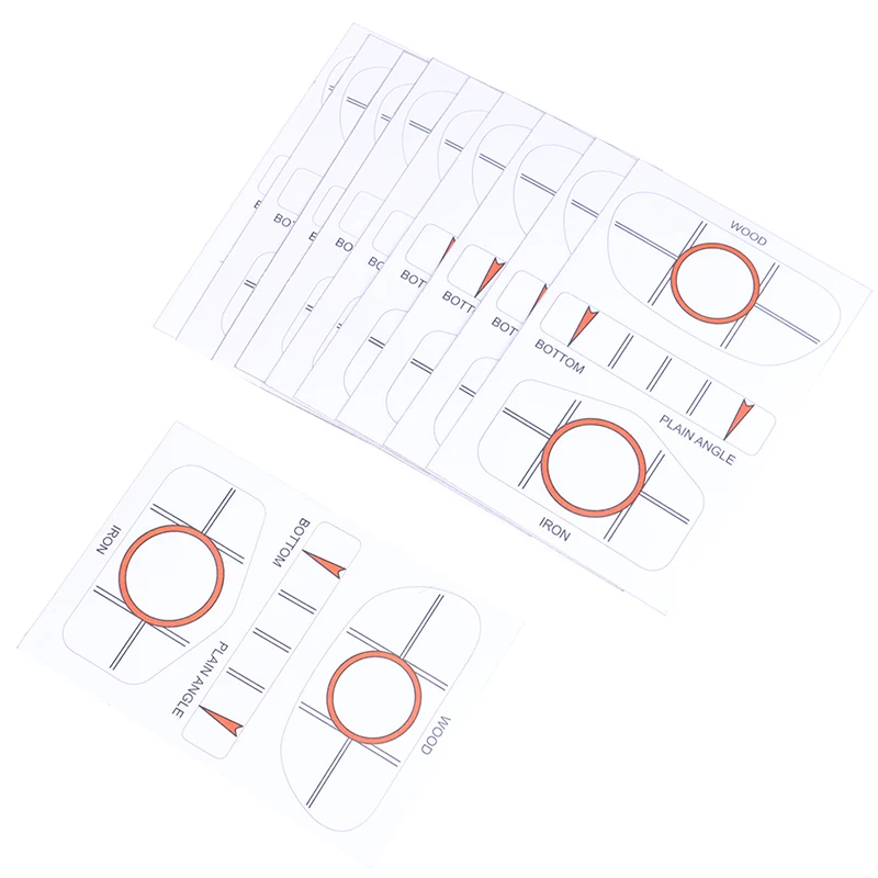10Pcs White Golf Tape Club Target Label Impact Labels Sticker Driver Iron Sweet Dot Test Paper Accessories | Спорт и развлечения
