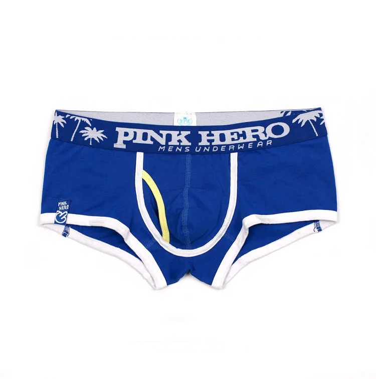 Трусы-боксеры Pink Hero мужские хлопок пикантное нижнее белье модные шорты с принтом