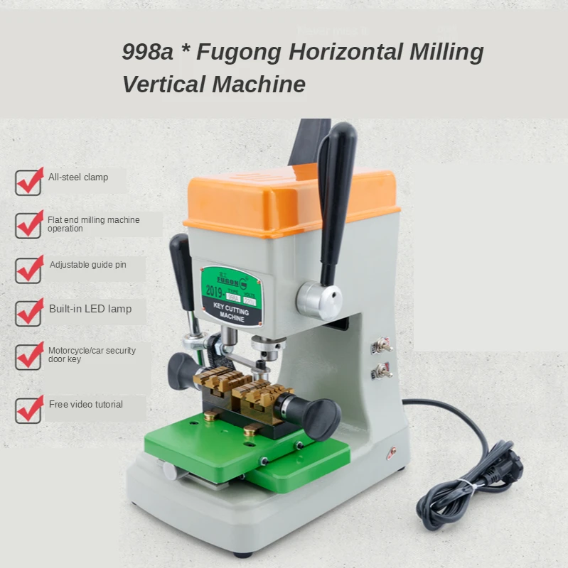 

998A universal Portable Flat Vertical key cutting machine lock pick set locksmith tools duplicate key machine