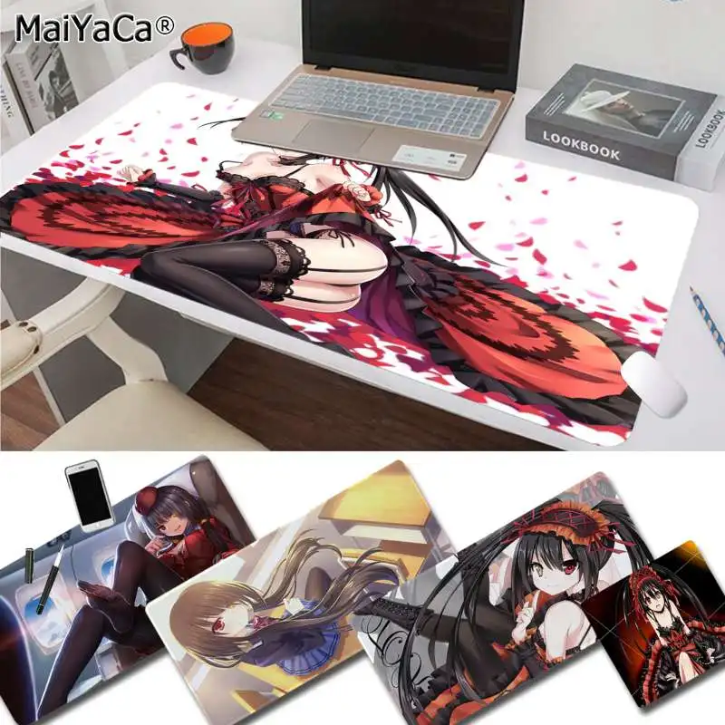 Новый Печатный кошмарный коврик для мыши MaiYaCa Tokisaki Kurumi date Live DIY дизайнерский