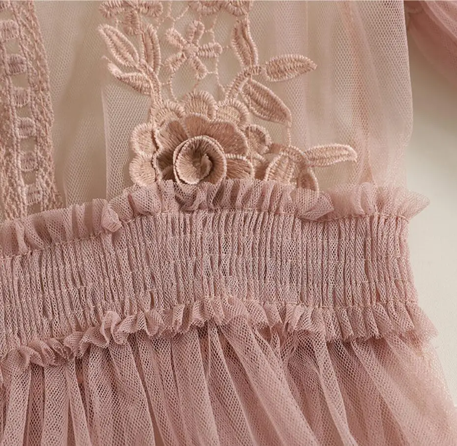 Женское кружевное платье с длинным рукавом воротником стойкой|Женские платья| |