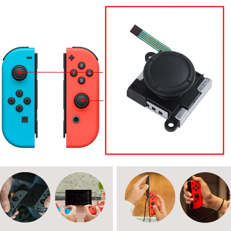 3D сменный джойстик аналоговая палка для большого пальца Nintendo Switch Joy Con контроллер