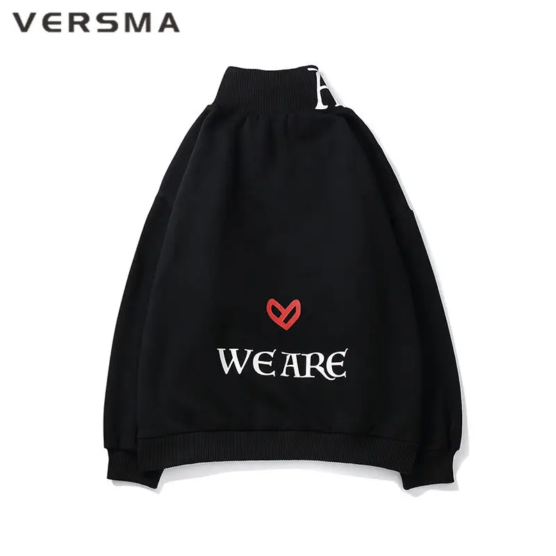 VERSMA корейский Harajuku Ulzzang 3D печатных толстовки кофты для мужчин и женщин осень High Street хип хоп свободные Рождество Пара Толстовка