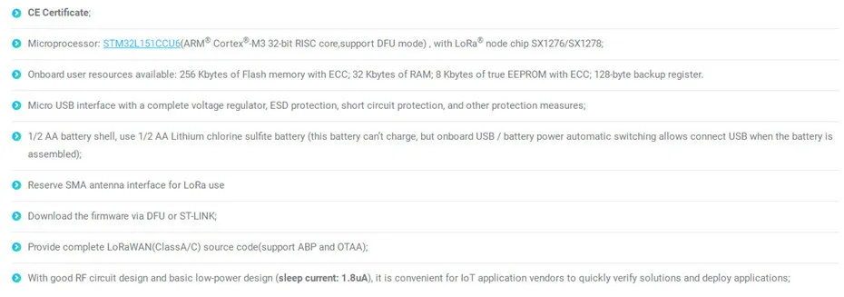 Heltec IOT Lora Node 151/LN151 868-915 mhz STM32 L151CCU6 SX1276 lora макетная плата с антенной