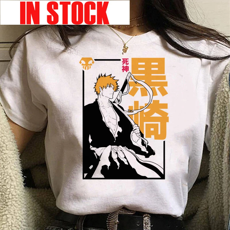 

Bleach Ichigo Death Note Women T-shirt Summer Casual Clothes Tumblr Ulzzang Harajuku Plus Size Top Tees Female T Shirt