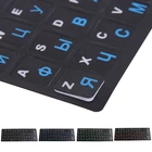 Красочный матовый ПВХ русская клавиатура защитные наклейки для настольных компьютеров Тетрадь