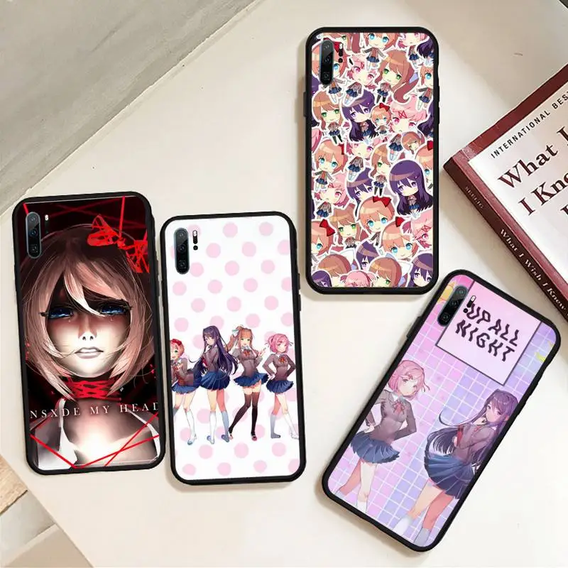 Чехол для телефона Doki Literature Club с аниме Xiaomi Redmi note Mi Huawei honor P smart 8 9 10 S T 20 30 40 lite Pro