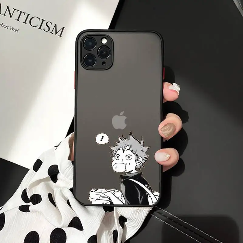 

Haikyuu Love Volleyball anime Phone Cases matte transparent For iphone 7 8 11 12 plus mini x xs xr pro max luxury brand cover