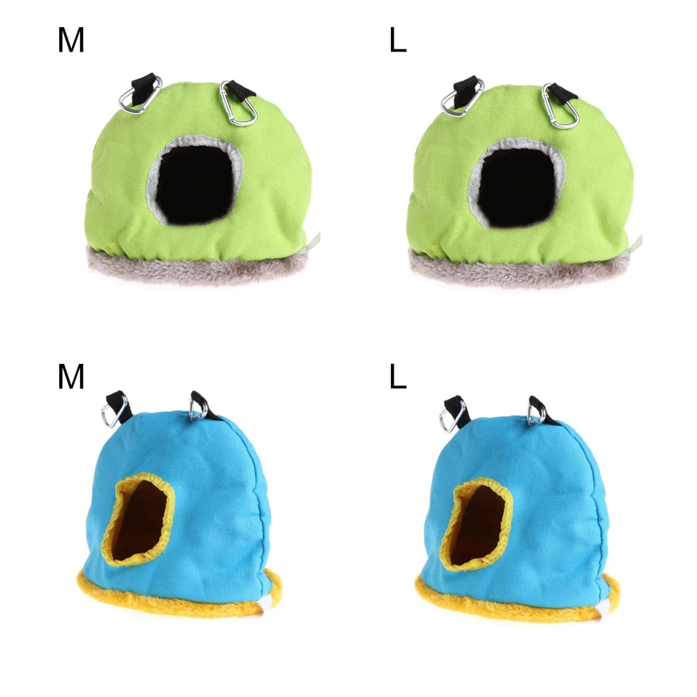 Гнездо для попугая плюшевый теплый зимний гамак домашних животных птица Висячие