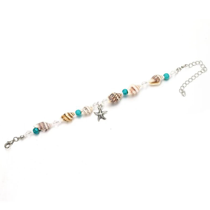 Богемные Морская звезда ракушка очаровательные ножные браслеты для женщин с
