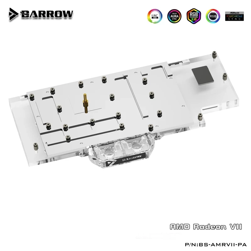 Barrow AMD Radeon VII блок VGA для водяного охлаждения графического процессора карты 5 В |