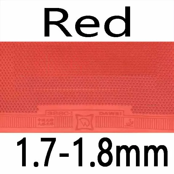 red 1.7-1.8mm Dawei 388C-1 хорошо для матча-атаковать Средний Pips-Out Настольный теннис PingPong резиновый с губкой - Цвет: red 1.7-1.8mm