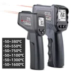 Лазерный Температура измеритель цифровой инфракрасный термометр Бесконтактный инфракрасный термометр Температура пистолет промышленности инфракрасный пирометр-380 -1600C