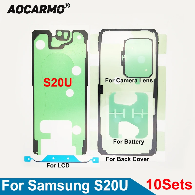 

10Pcs/Lot LCD Screen Tape Back Battery Sticker Cover Frame Camera Lens Waterproof Adhesive Glue For Samsung Galaxy S20 Ultra