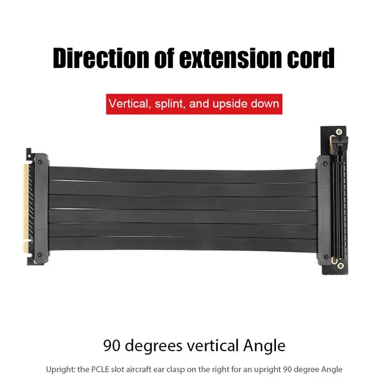 

Новинка PCI-E 3,0 16X графическая карта удлинитель с вертикальным основанием чехол ATX гибкий Удлинительный порт соединительный кабель карта рас...