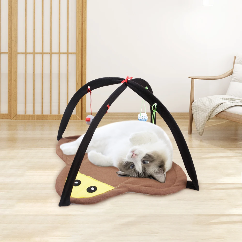 Портативная палатка для кошек кровать подвижной активности коврик одеяло домик